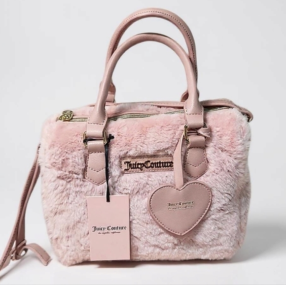 Juicy Couture Faux Fur “Taffy” Satchel – NWT 💖 - Picture 3 of 7